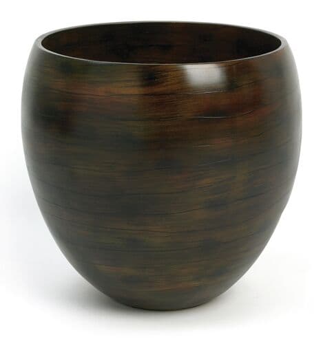 Wood planter, 41 × 41 cm